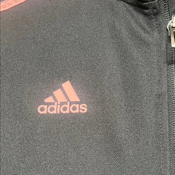 Adidas Women’s Size Medium Black Tracksuit with Pink Stripes - Picture 3 of 13